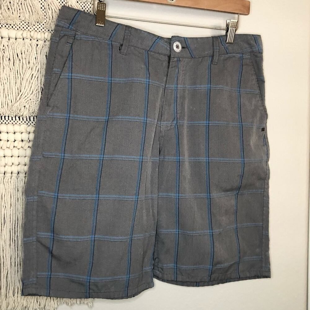 Rip Curl Grey Plaid Shorts 34